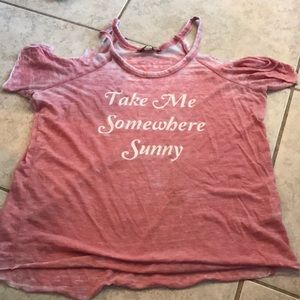 Light weight pink take me somewhere sunny